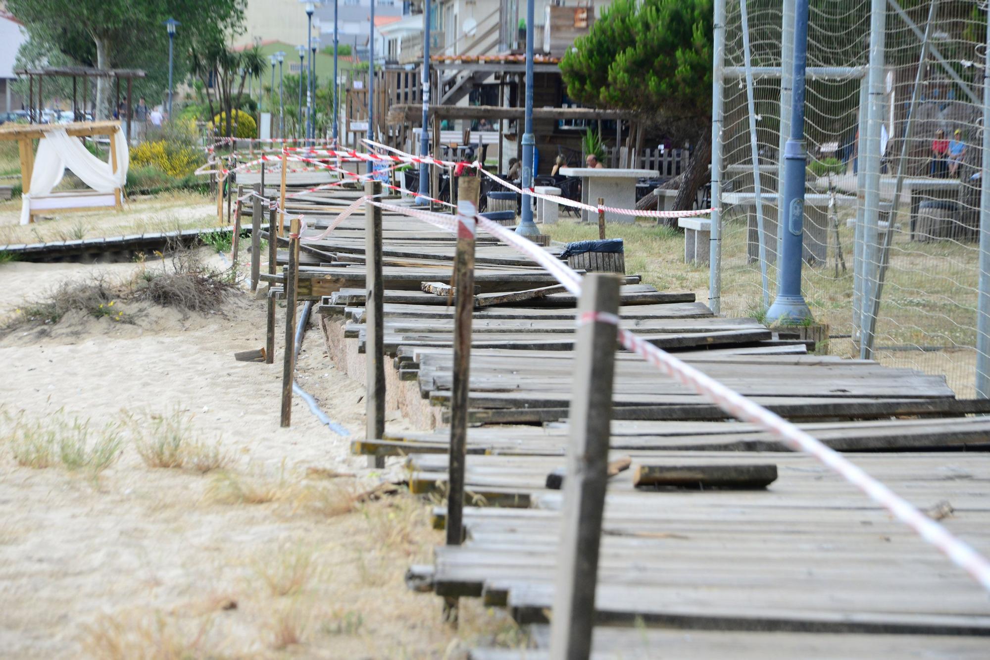 Comienza el cambio del paseo de Rodeira, en Cangas