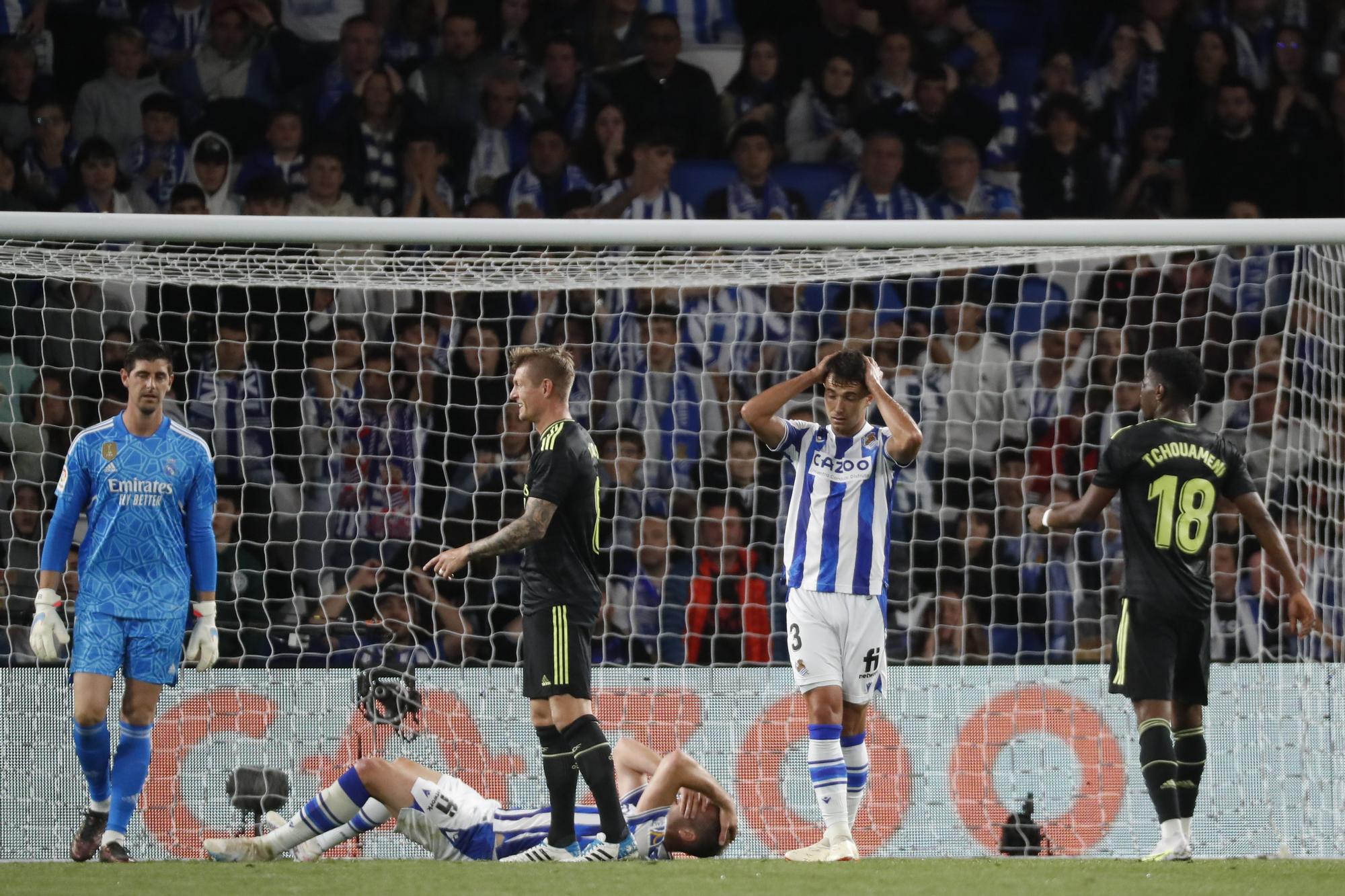 Real Sociedad y Real Madrid empatan sin goles en el primer tiempo