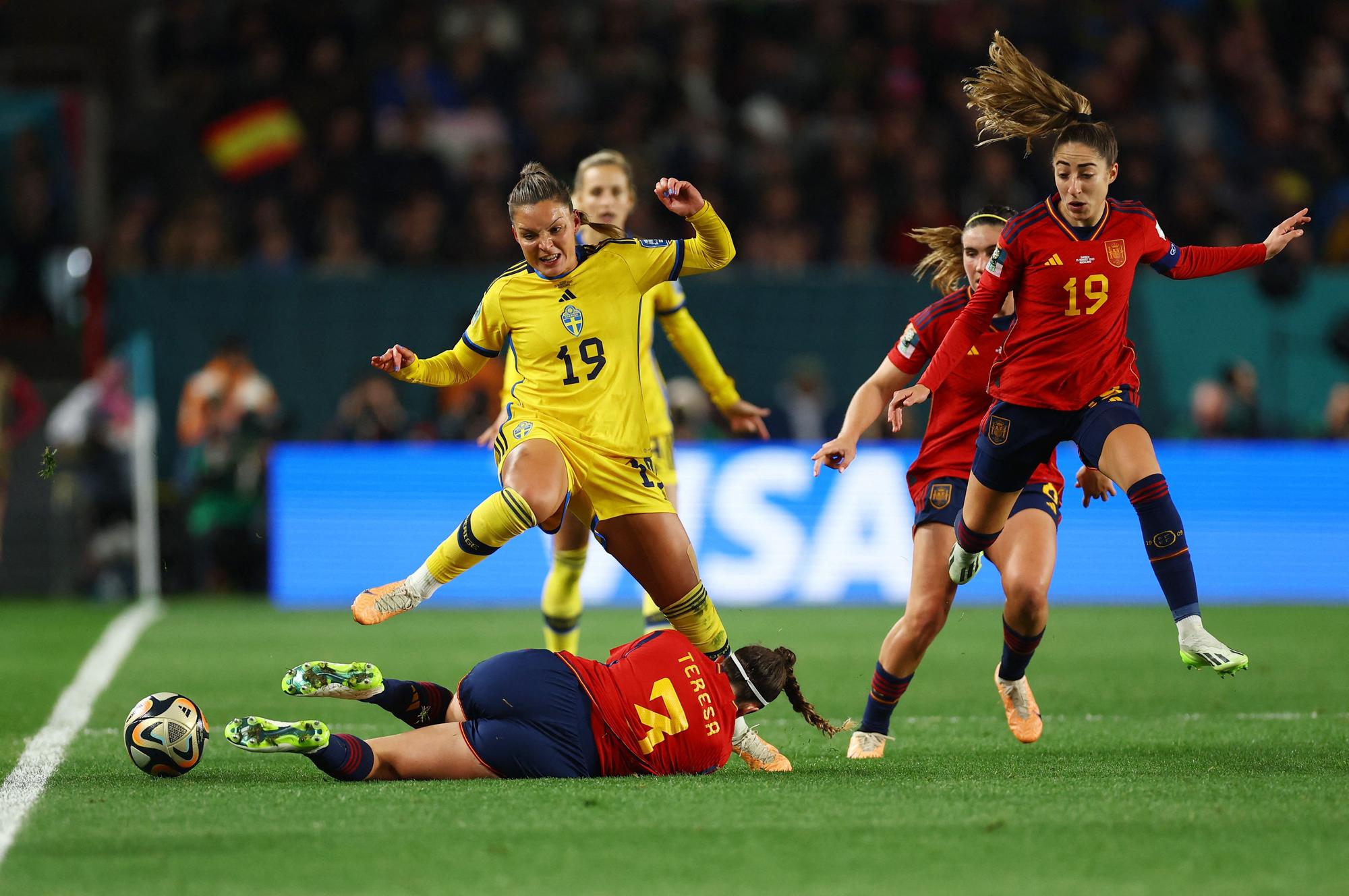 La gallega Teresa Abelleira, en la final del Mundial femenino de fútbol