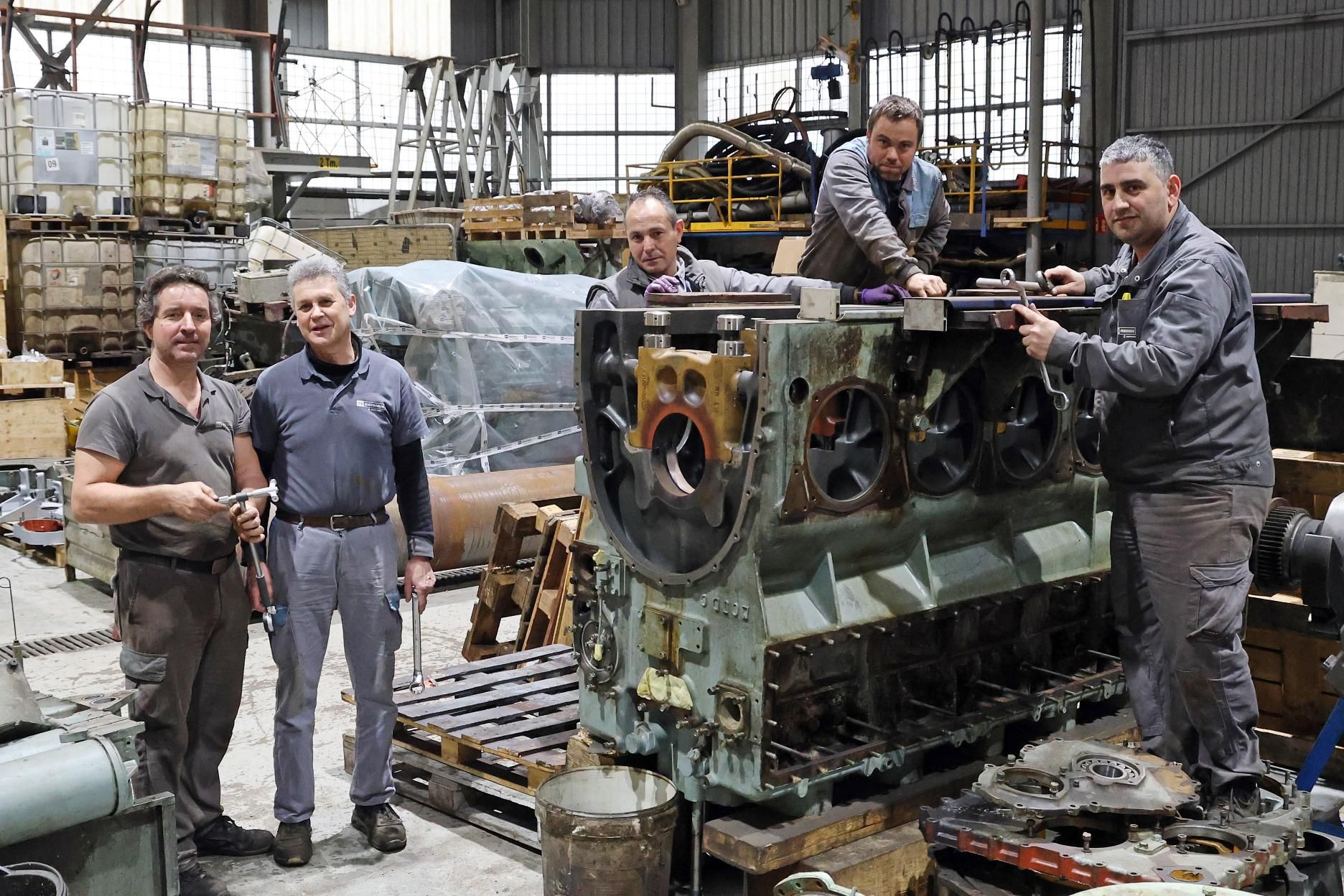 El muelle de reparaciones de Mecanasa, en Bouzas