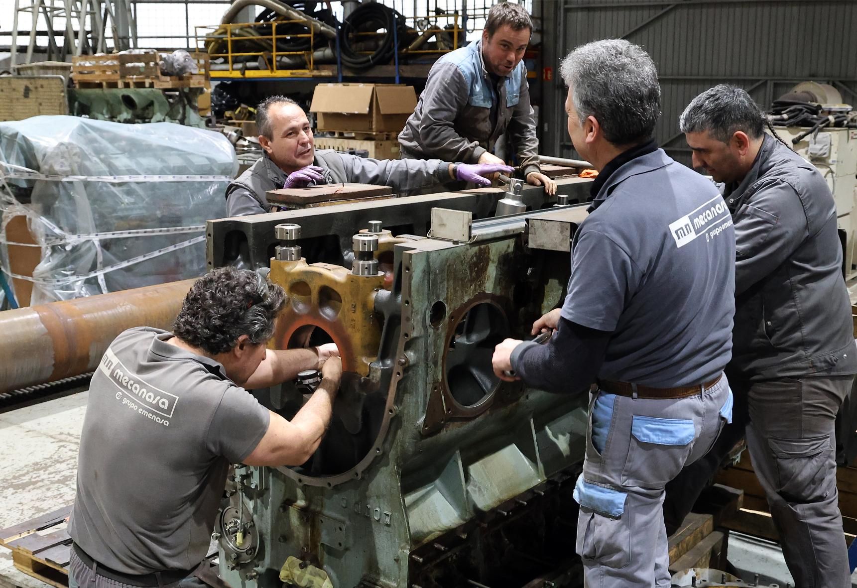 El muelle de reparaciones de Mecanasa, en Bouzas