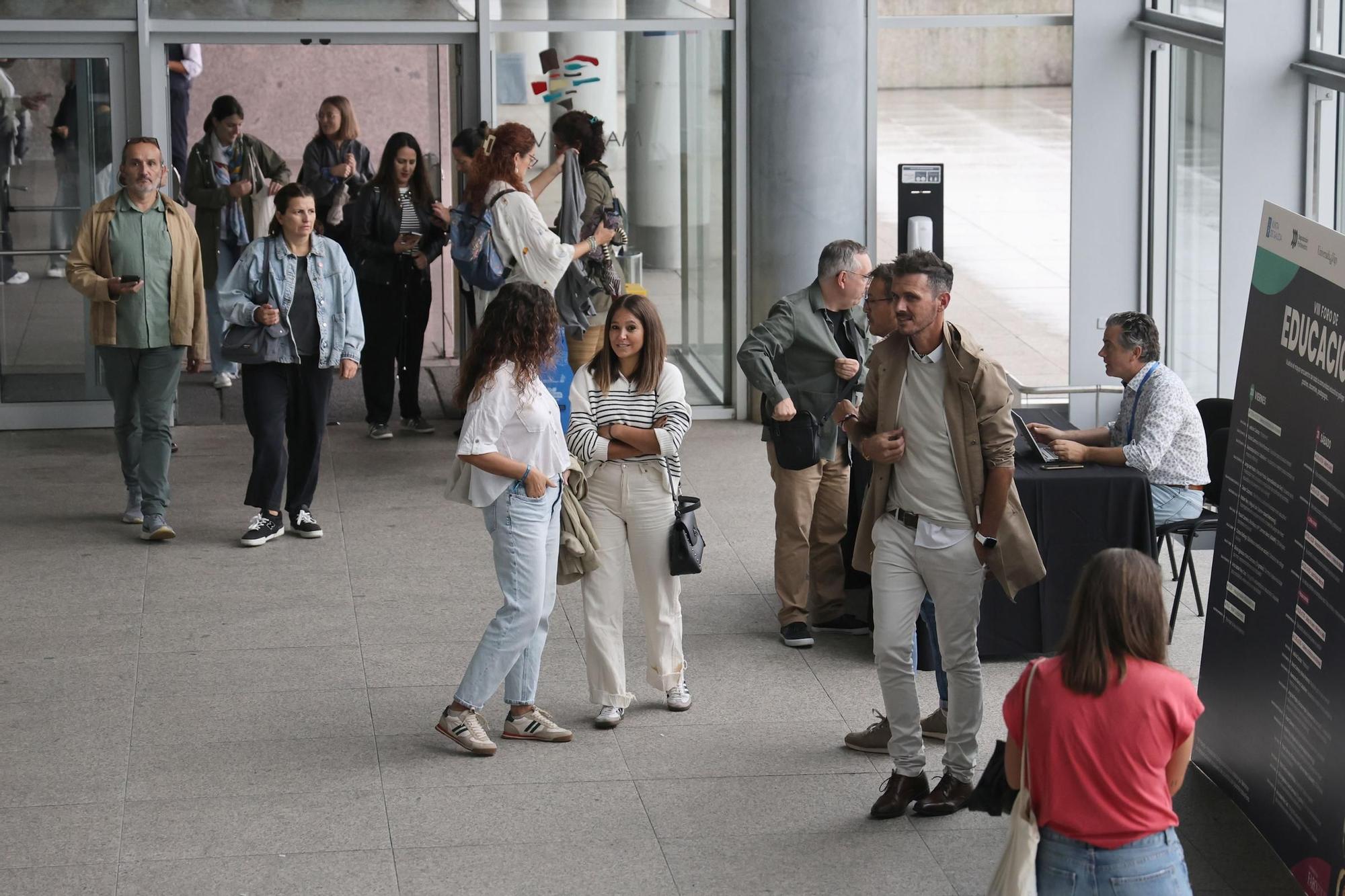 Imágenes que dejó la jornada inaugural del VIII Foro de Educación en Vigo