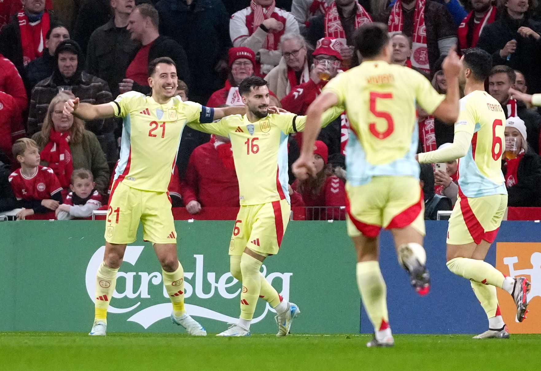 Nations League | Dinamarca - España, en imágenes