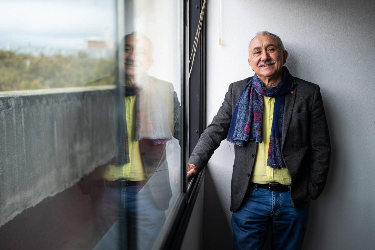 Retratos de Pepe Álvarez, secretario general de UGT.