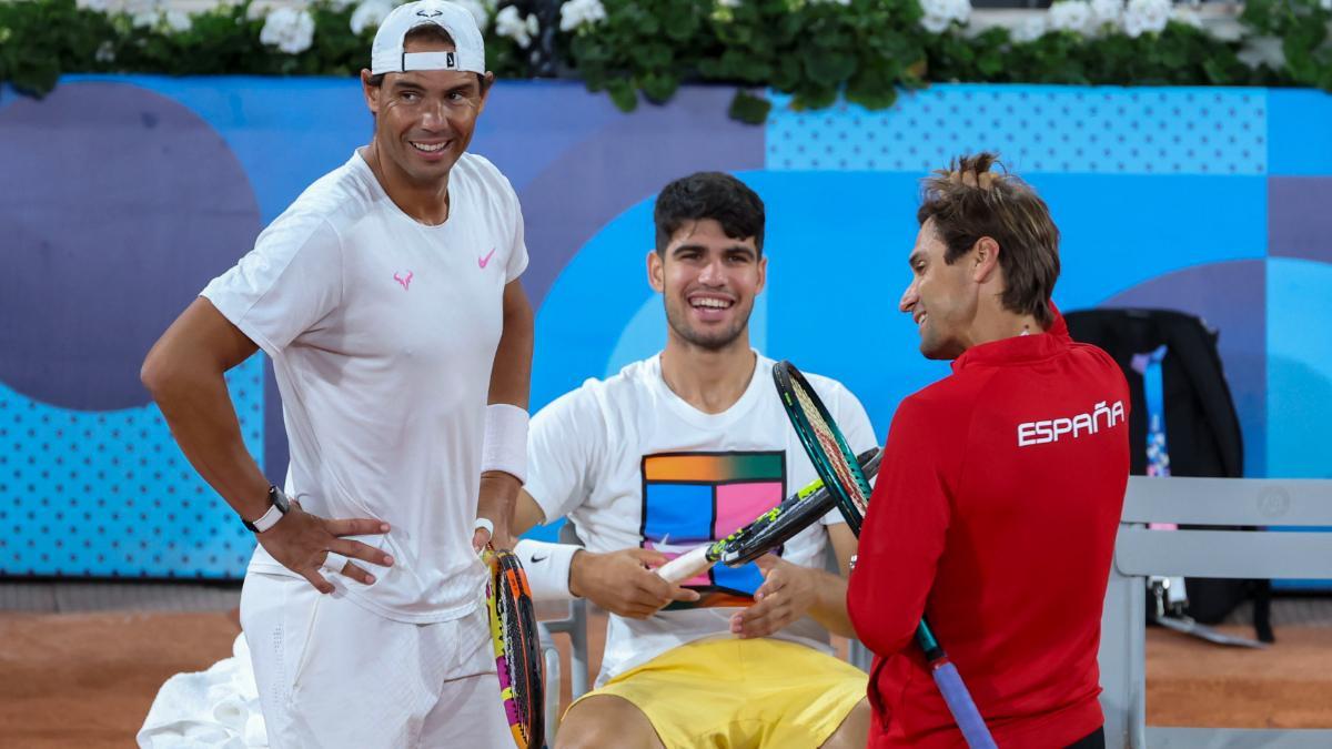 David Ferrer estuvo junto a Nadal y Alcaraz en los pasado Juegos Olímpicos