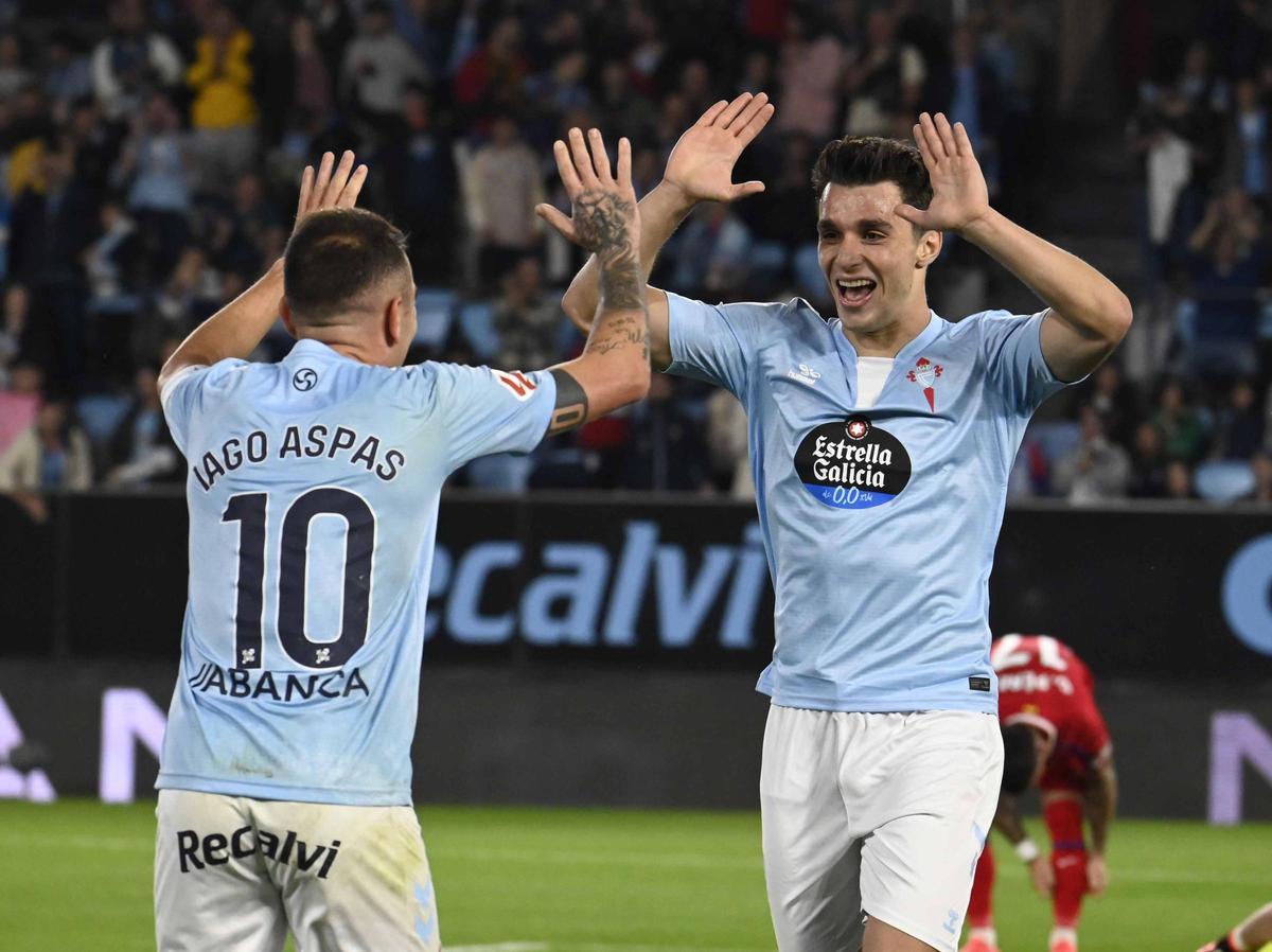 El homenaje a Valencia, entre las mejores imágenes del Celta - Getafe