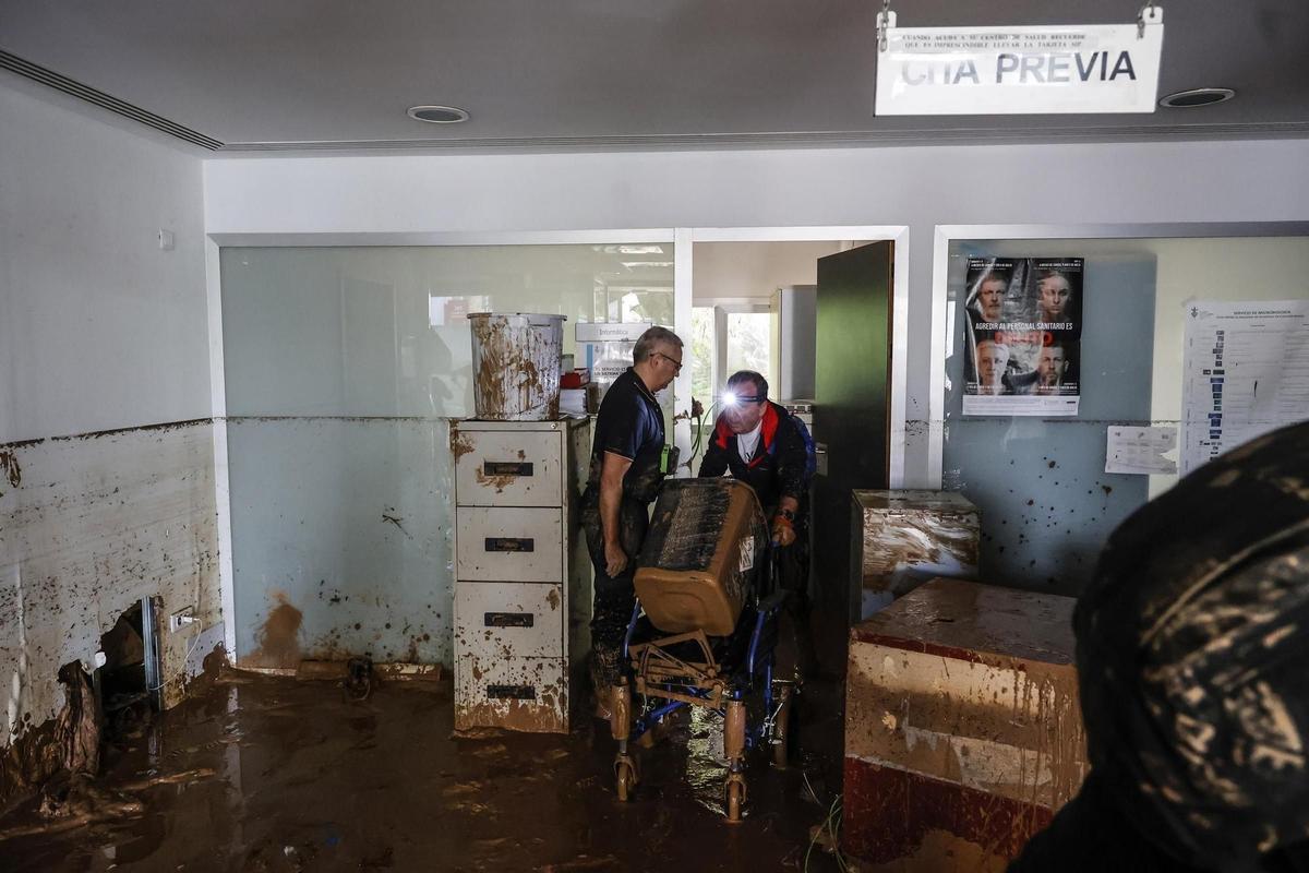 Imagen de los efectos de la inundacion en Paiporta.