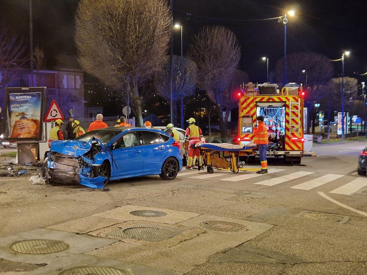 El accidente ocurrió en el cruce de Gran Vía con Valle Inclán.